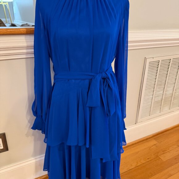 Alex Marie Rosalia Split Sleeve - Royal Blue -Wedding/Date Night/Formal -Size 12 - Picture 3 of 8